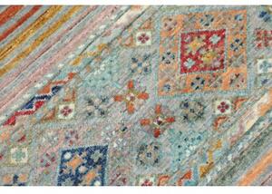 Tappeto Istintia Geometrico Azzurro Arancione 81x124 Cm