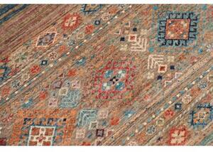 Tappeto Istintia Geometrico Marrone Blu Petrolio 170x234 Cm