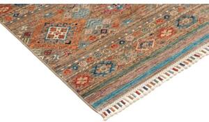 Tappeto Istintia Geometrico Marrone Blu Petrolio 170x234 Cm