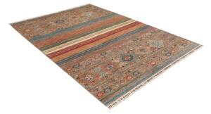 Tappeto Istintia Geometrico Marrone Blu Petrolio 170x234 Cm