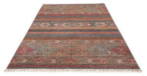 Tappeto Istintia Geometrico Grigio Rosso Ruggine 168x239 Cm