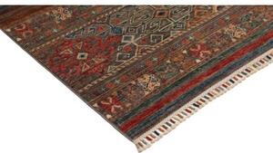 Tappeto Istintia Geometrico Grigio Rosso Ruggine 168x239 Cm