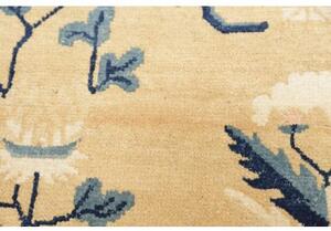 Tappeto Antik Medaglione Floreale Beige Blu 121x200 Cm