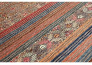 Tappeto Istintia Geometrico Grigio Rosso Ruggine 168x239 Cm