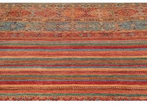 Tappeto Samarkand Geometrico Rosso Mattone Blu Petrolio 252x310 Cm