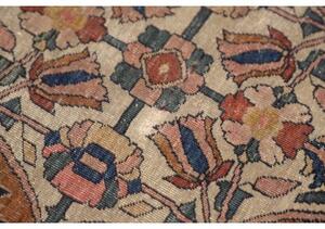 Tappeto Antik Medaglione Floreale Rosa Antico Blu Scuro 128x200 Cm