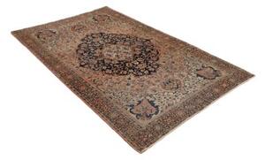 Tappeto Antik Medaglione Floreale Rosa Antico Blu Scuro 128x200 Cm