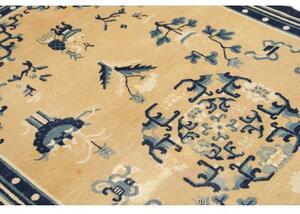 Tappeto Antik Medaglione Floreale Beige Blu 121x200 Cm