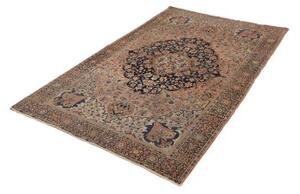 Tappeto Antik Medaglione Floreale Rosa Antico Blu Scuro 128x200 Cm