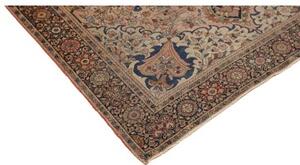 Tappeto Antik Medaglione Floreale Rosa Antico Blu Scuro 128x200 Cm