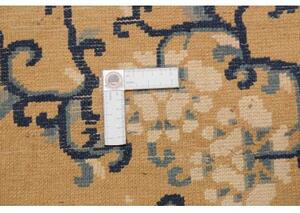 Tappeto Antik Medaglione Floreale Beige Blu 121x200 Cm