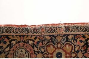 Tappeto Antik Medaglione Floreale Rosa Antico Blu Scuro 128x200 Cm