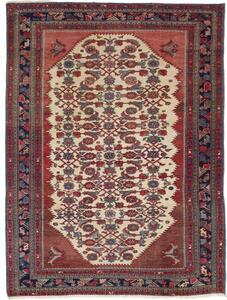 Tappeto Antik Stilizzato Rosso Mattone Avorio 140x185 Cm