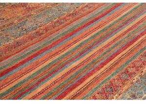 Tappeto Samarkand Geometrico Rosso Mattone Blu Petrolio 252x310 Cm