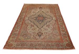 Tappeto Antik Stilizzato Beige Rosso 130x220 Cm