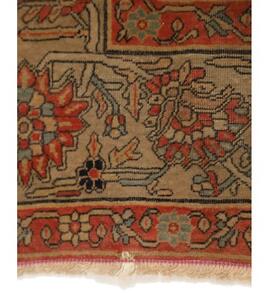 Tappeto Antik Stilizzato Beige Rosso 130x220 Cm