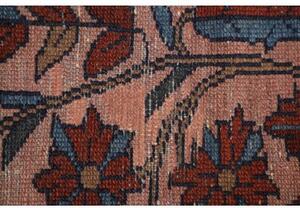 Tappeto Antik Medaglione Floreale Rosa Blu 106x197 Cm