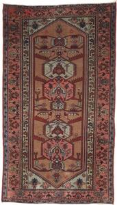 Tappeto Antik Stilizzato Rosso Mattone Azzurro 109x190 Cm