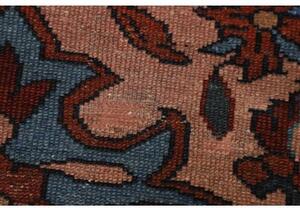 Tappeto Antik Medaglione Floreale Rosa Blu 106x197 Cm