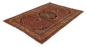 Tappeto Antik Medaglione Floreale Rosso Blu Scuro 160x220 Cm