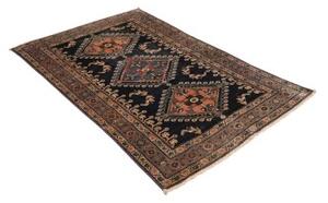 Tappeto Antik Stilizzato Blu Scuro Rosa Antico 97x150 Cm