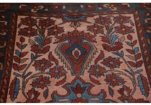 Tappeto Antik Medaglione Floreale Rosa Blu 106x197 Cm