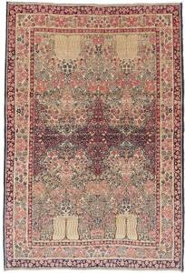 Tappeto Antik Floreale Rosso Scuro Avorio 138x206 Cm