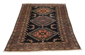 Tappeto Antik Stilizzato Blu Scuro Rosa Antico 97x150 Cm