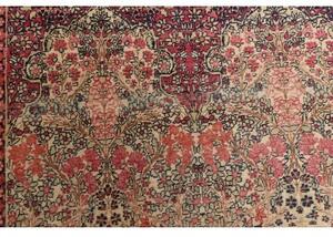 Tappeto Antik Floreale Rosso Scuro Avorio 138x206 Cm
