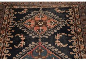 Tappeto Antik Stilizzato Blu Scuro Rosa Antico 97x150 Cm