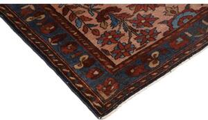 Tappeto Antik Medaglione Floreale Rosa Blu 106x197 Cm