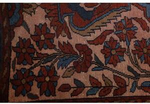 Tappeto Antik Medaglione Floreale Rosa Blu 106x197 Cm