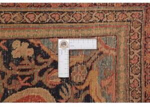 Tappeto Antik Medaglione Floreale Rosso Blu Scuro 160x220 Cm