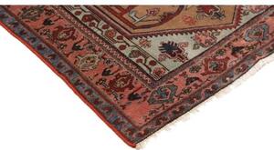 Tappeto Antik Stilizzato Rosso Mattone Azzurro 109x190 Cm