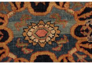 Tappeto Antik Medaglione Floreale Rosso Blu Scuro 160x220 Cm