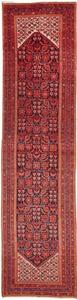 Tappeto Antik Stilizzato Rosso Scuro Blu Profondo Corsia 100x410 Cm