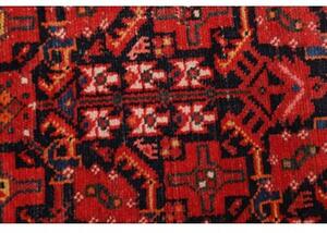 Tappeto Antik Stilizzato Rosso Scuro Blu Profondo Corsia 100x410 Cm