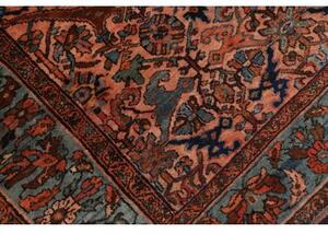 Tappeto Antik Stilizzato Rosso Ruggine Blu Petrolio 168x206 Cm