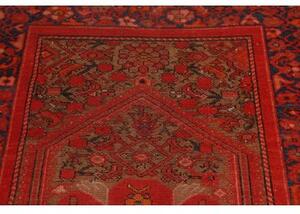 Tappeto Antik Stilizzato Rosso Blu Scuro Corsia 103x480 Cm
