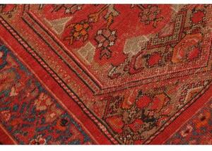 Tappeto Antik Stilizzato Rosso Blu Scuro Corsia 103x480 Cm