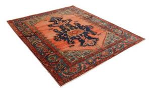 Tappeto Antik Stilizzato Salmone Blu 175x185 Cm
