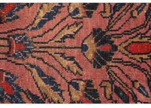 Tappeto Antik Medaglione Floreale Rosso Antico Blu Scuro 165x195 Cm