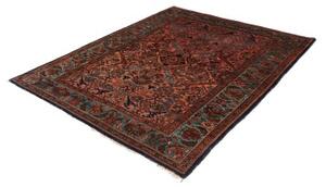 Tappeto Antik Stilizzato Rosso Ruggine Blu Petrolio 168x206 Cm