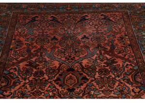Tappeto Antik Stilizzato Rosso Ruggine Blu Petrolio 168x206 Cm