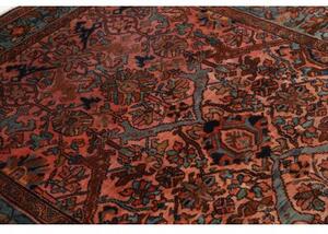 Tappeto Antik Stilizzato Rosso Ruggine Blu Petrolio 168x206 Cm