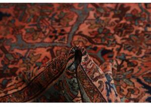 Tappeto Antik Stilizzato Rosso Ruggine Blu Petrolio 168x206 Cm