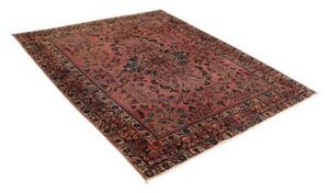 Tappeto Antik Medaglione Floreale Rosso Antico Blu Scuro 165x195 Cm