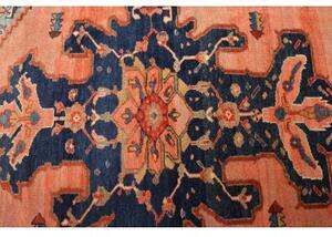 Tappeto Antik Stilizzato Salmone Blu 175x185 Cm