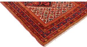 Tappeto Antik Stilizzato Rosso Scuro Blu Profondo Corsia 100x410 Cm