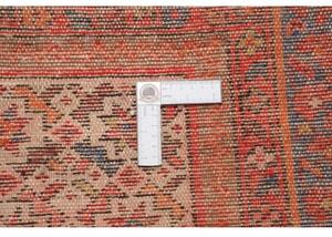 Tappeto Antik Stilizzato Rosso Scuro Blu Profondo Corsia 100x410 Cm